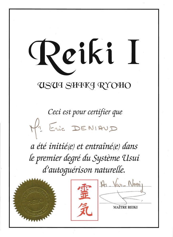 diplome reiki